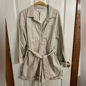 Jacquie the Label Faux Leather Jumpsuit